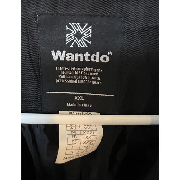 Wantdo Classic Black  Trench Coat – Water-Resistant & Belted – Size XXL - Picture 4 of 4